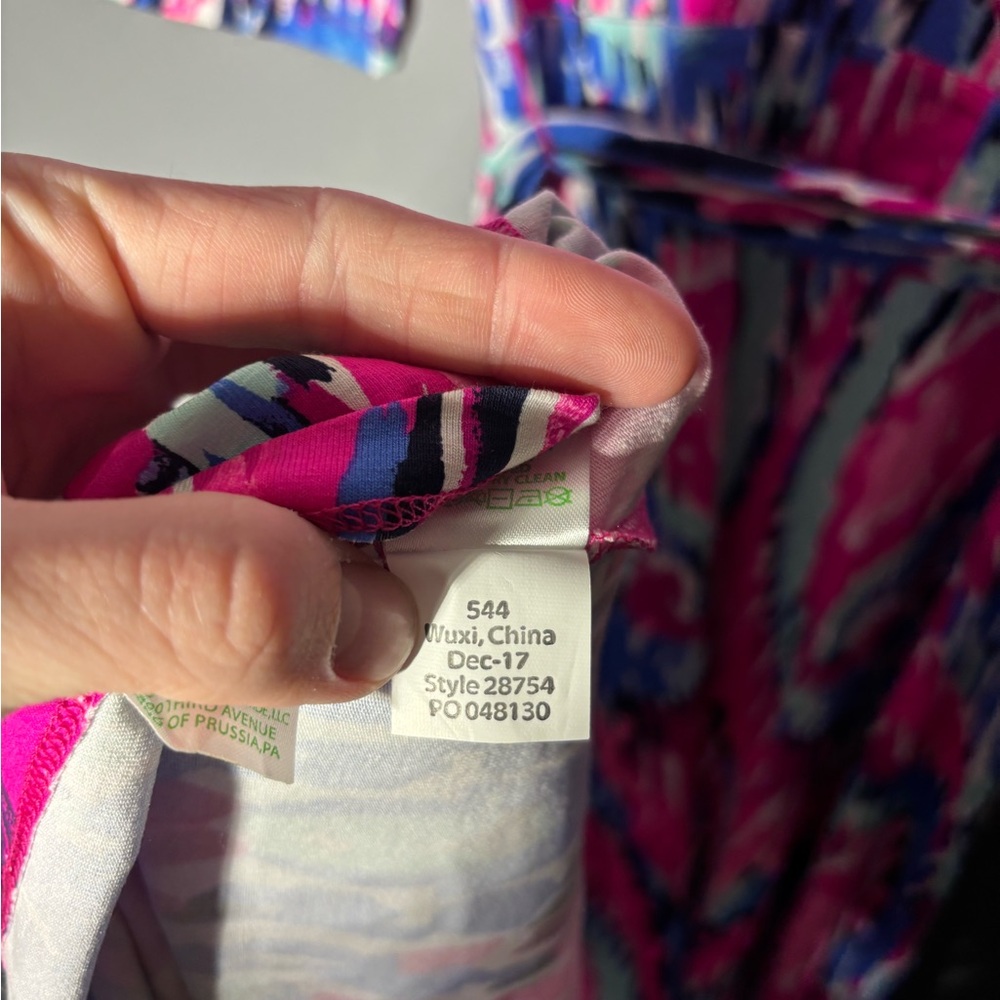 Lilly Pulitzer Marvista Printed Wrap Floor-length Dress In Multi Free Spirit S - Picture 5 of 5